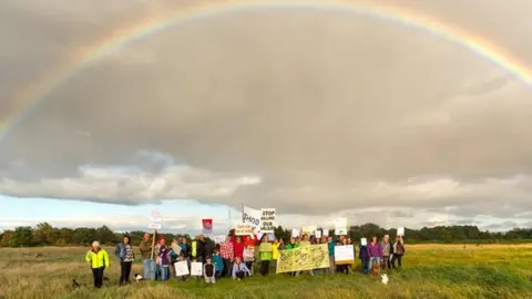 Findhorn Protest