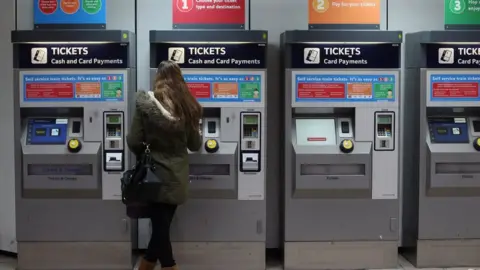 Getty Images train ticket machine