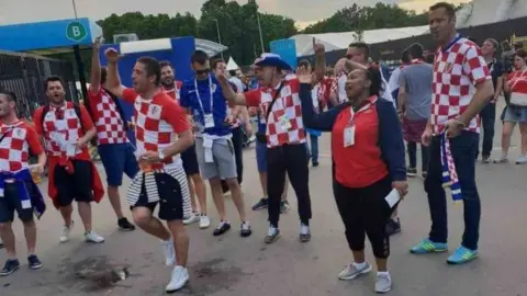 Millicent Omanga Millicent Omanga with Croatia fans