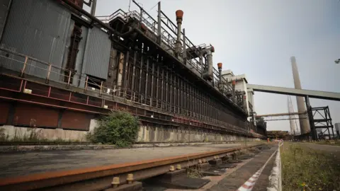 The coke ovens at the Teesworks site which are due for demolition