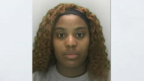 Gloucestershire Police Erica Tavares looking at the camera for her custody mugshot