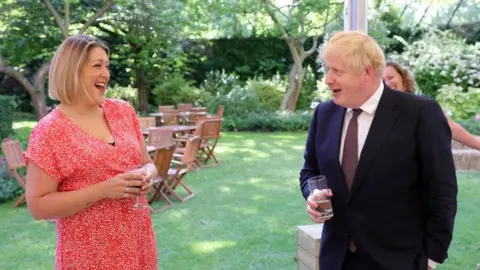 No 10 Downing Street Holly King-Mand and Boris Johnson