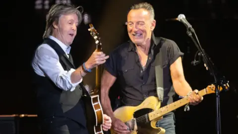 Getty Images McCartney and Springsteen