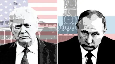 BBC Donald Trump and Vladimir Putin