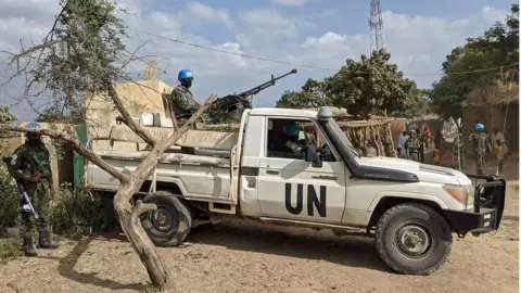 BBC UNAMID peacekeepers in Nertiti