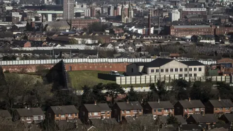 Dan Kitwood/Getty Images A peace wall in Belfast