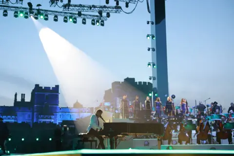 Getty Images Lionel Richie performs on stage during the Coronation Concert on May 07, 2023