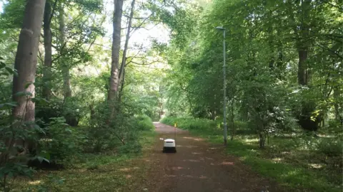 @historymatt Delivery robot in Lings Wood, Northampton