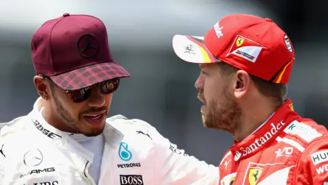 Lewis Hamilton and Sebastian Vettel