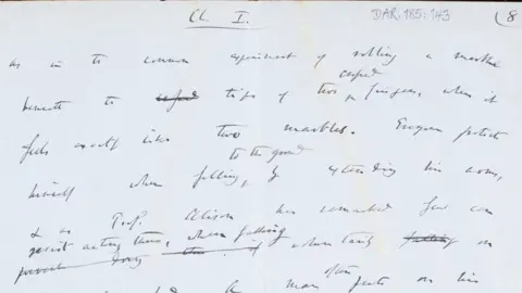 Department for Digital, Culture, Media and Sport Autograph manuscript page from The Expression of the Emotions in Man And Animals