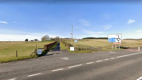 Road near farm