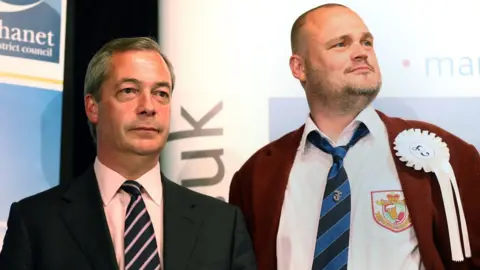 Getty Images Nigel Farage and Al Murray