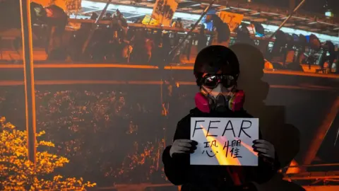 BBC Protester - Fear