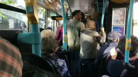 BBC Overcrowded bus