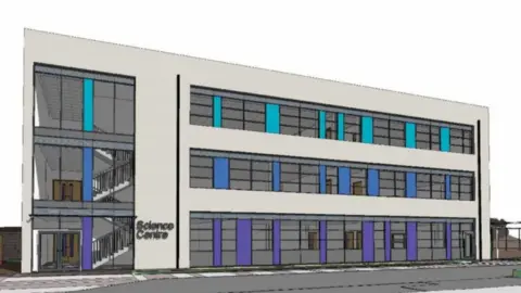 Telford and Wrekin Council Planned new science block