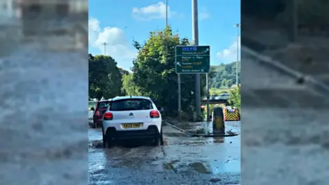 Alfie Skinner Cumberland Basin flooding in Bristol