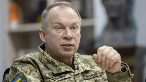 Getty Images Oleksandr Syrskyi, commander-in-chief of the Armed Forces of Ukraine