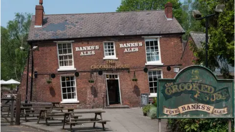Alamy/PA The Crooked House pub