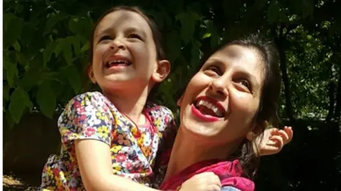 Free Nazanin campaign / AFP Nazanin Zaghari-Ratcliffe reunited with her daughter Gabriella