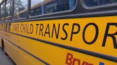 BBC School bus in Wales