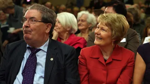 Pacemaker John and Pat Hume pictured together at an event in 2010