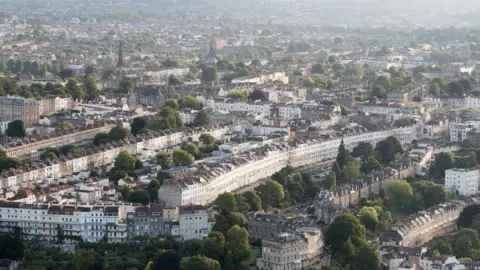 Getty Images Aerial shot of Bristol