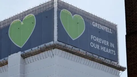 Getty Images Grenfell Tower seen in June 2021