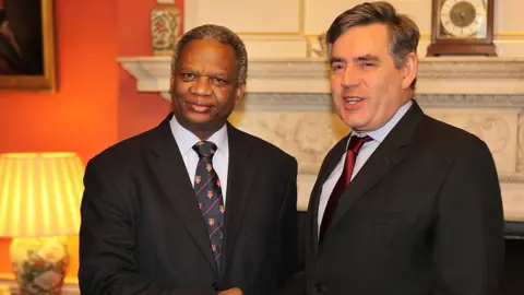 PA Media Richard Taylor and Gordon Brown