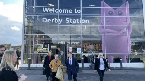 Derby City Council Mark Harper at Derby station