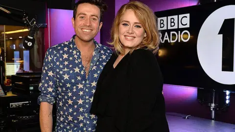 Nick Grimshaw and Adele