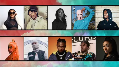 BBC Picture of everyone in 1Xtra's Hot For 2021 list