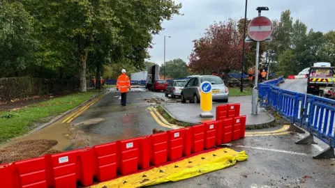 Richard Knights/BBC Engineers in Priory Crescent in Southend-on-Sea