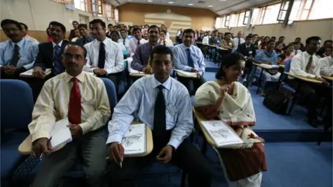 Getty Images Students of Lal Bahadur Shastri National Academy of Administration at Mussoorie in Uttarakhand, India ( Lal Bahadur Shastri IAS Academy, Apex training institution in the country for senior members of the civil services in India )