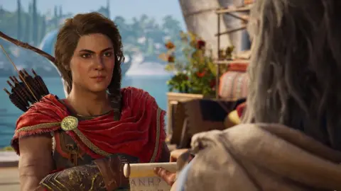 Ubisoft/ Youtube Kassandra is the game's female protagonist