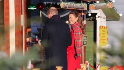 Getty Images William and Kate stop for a drink in Cardiff