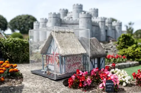 Banksy model at Merrivale Model Village