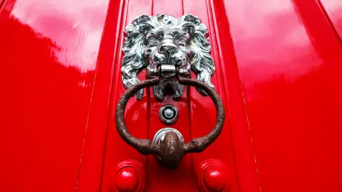 Front door - stock photo