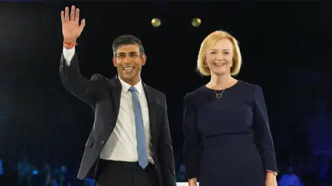 PA Media rishi sunak and liz truss