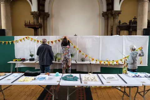 Jim Grover Setting out the stalls