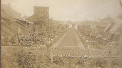 "Number 44" casualty clearing station, which was moved to Brandhoek, near Ypres, in March 1917