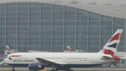 Getty Images BA plane at Heathrow