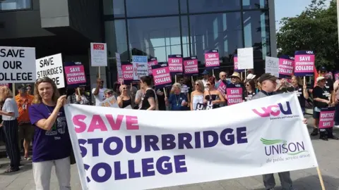 Unison Protesters in Stourbridge
