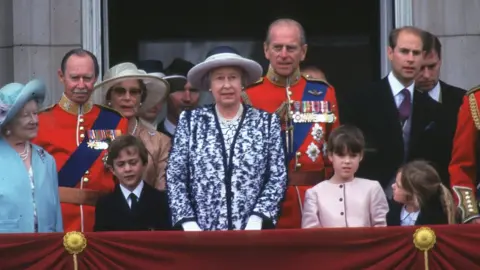 The Royal Family on the balcony at Buckingham Palace