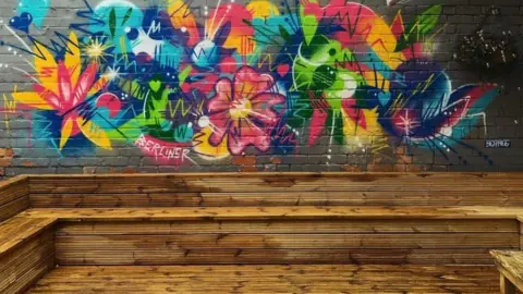 The Berliner Beer garden at The Berliner