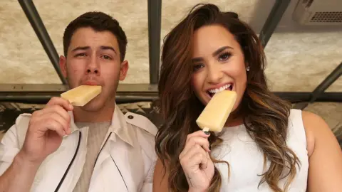 Getty Images Demi Lovato and Nick Jonas