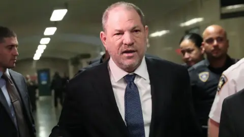 Reuters Film producer Harvey Weinstein leaves Manhattan Criminal Court of New York, 11 October 2016