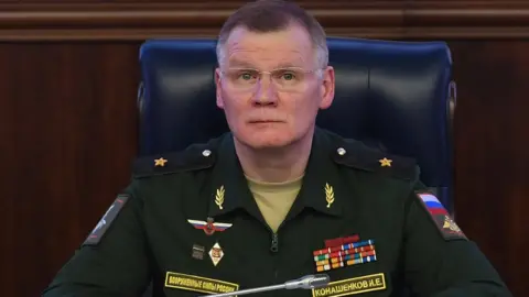 Getty Images File image of Russian military spokesman Igor Konashenkov