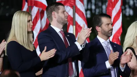 Getty Images  Ivanka Trump, Eric Trump, Donald Trump Jr