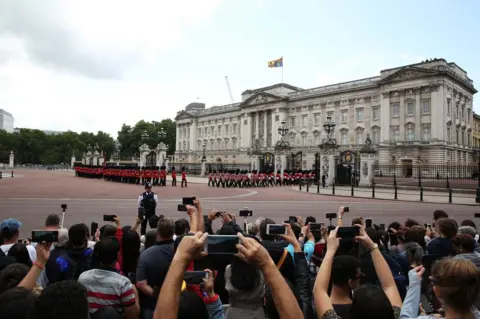 Getty Images The Changing of the Guard outside Buckingham Palace