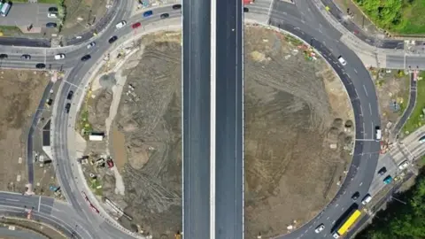 Highways England Aerial image of what the flyover will look like